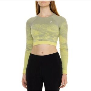 🛍️Gymshark Adapt Ombré Seamless Long Sleeve Size Small